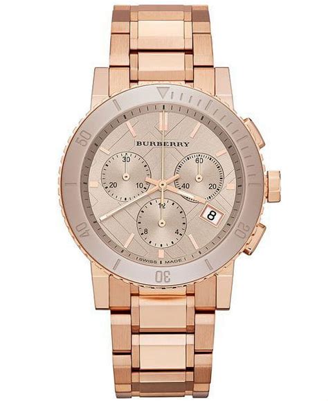 Burberry Women's BU9703 'The City' Chronograph Rose